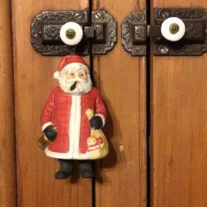 🎄 Dept 56 Santa Claus Bobble Wobbler 2 Piece Ceramic Ornament